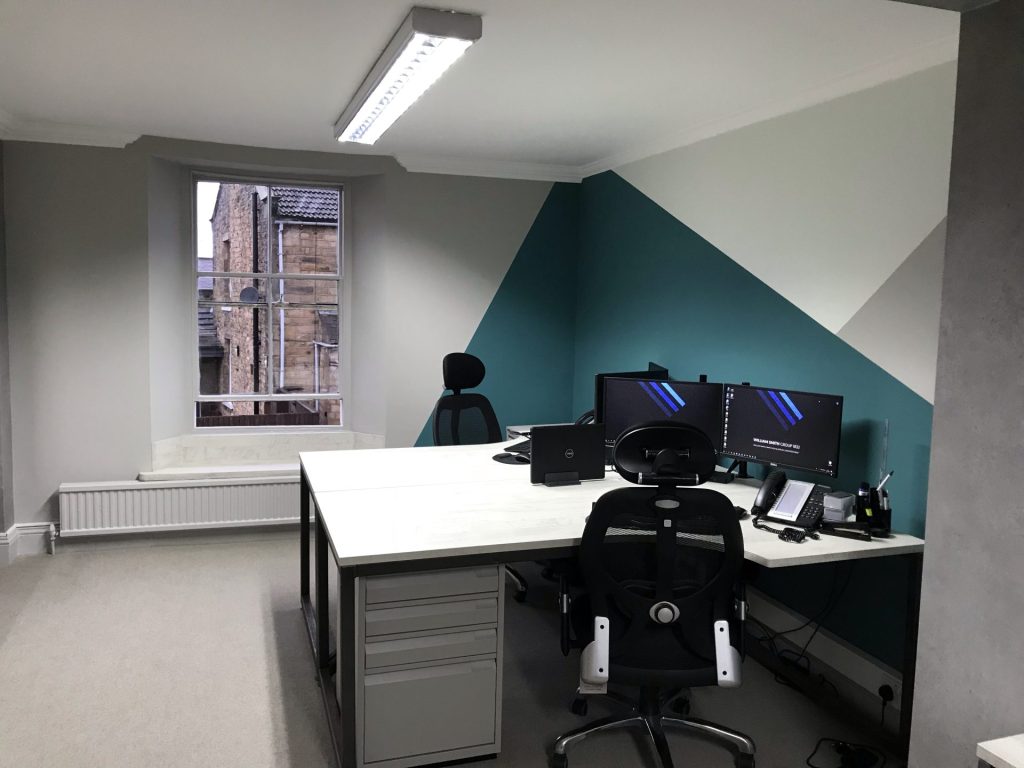 Communal area wrapping in residential apartment building